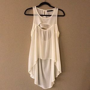 Kiwi Tucker sheer top from LF